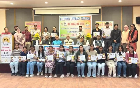 निर्वाचन साक्षरता मेले का पुरूस्कार वितरण समारोह के साथ समापन