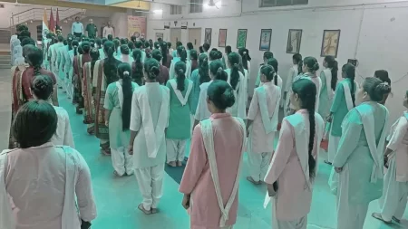 आर.एन.टी. कॉलेज कपासन में गूंजा वंदे मातरम् गीत